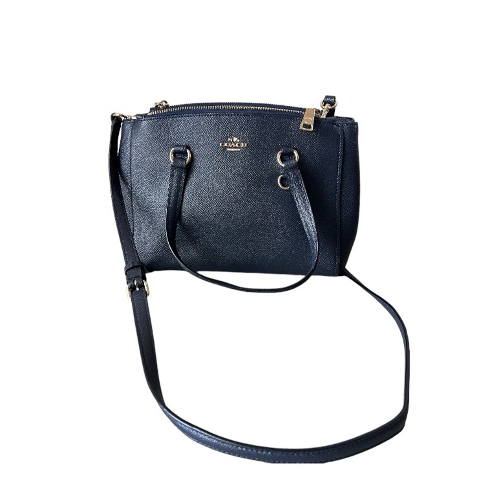 COACH STANTON CARRYALL 26 CROSSGRAIN BLUE NAVY